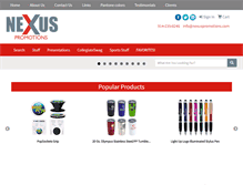Tablet Screenshot of nexuspromotions.com